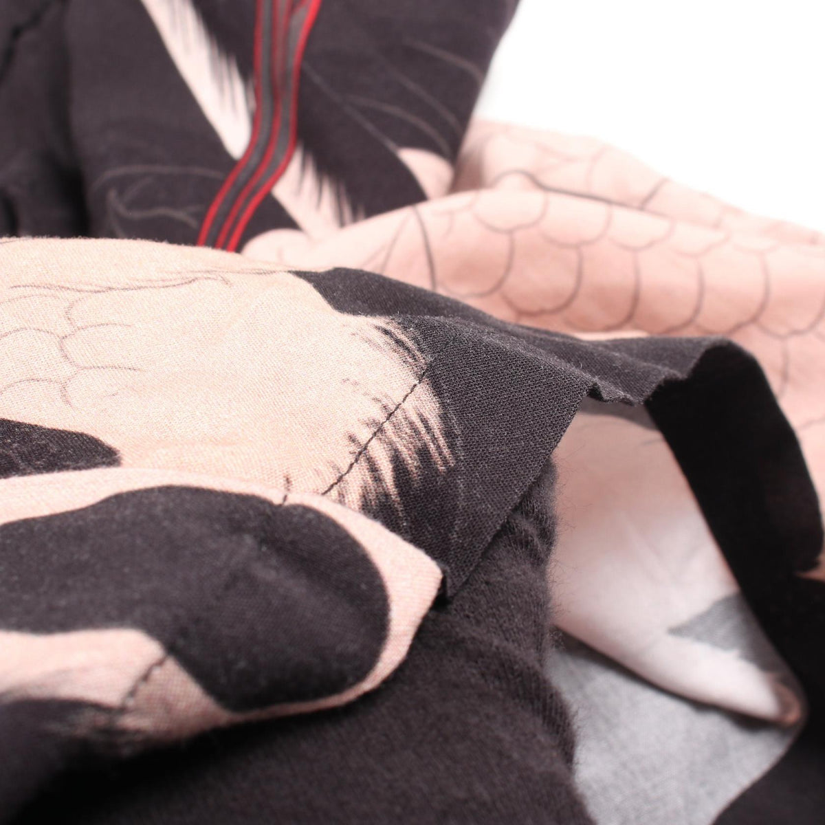 BUDSPOOL BUDSPOOL x BUDSPOOL x GAKKIN Red-Eyed Crane Rayon Pants Size XL