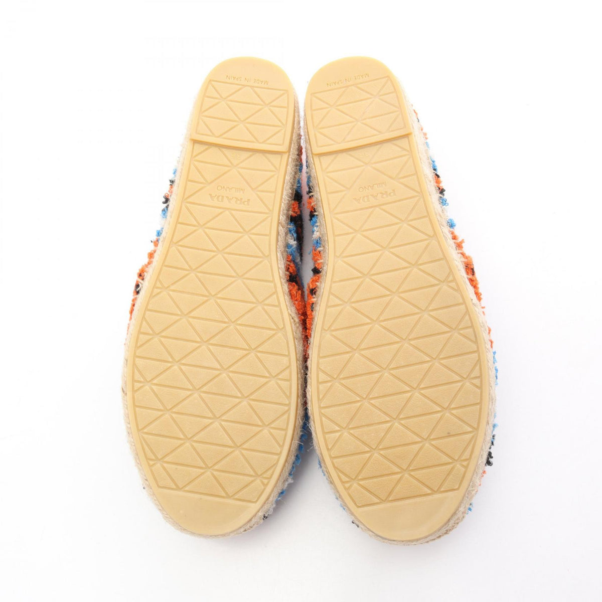 PRADA 22SS Multi Terry Cloth Espadrille Slip-Ons Size 36