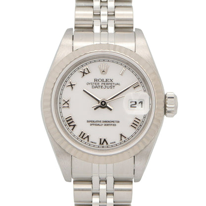 ROLEX Datejust K18 WG SS Watch Roman Dial