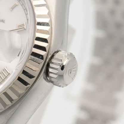ROLEX Datejust K18 WG SS Watch Roman Dial