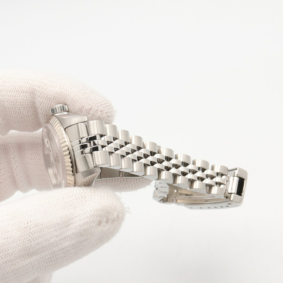 ROLEX Datejust K18 WG SS Watch Roman Dial