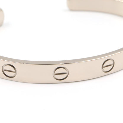 CARTIER Love Open Bangle K18 White Gold Size 17