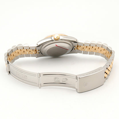 Rolex Datejust 10P Diamond 18K Gold SS Watch