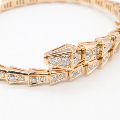BVLGARI Serpenti Viper Diamond K18PG Bracelet Size L