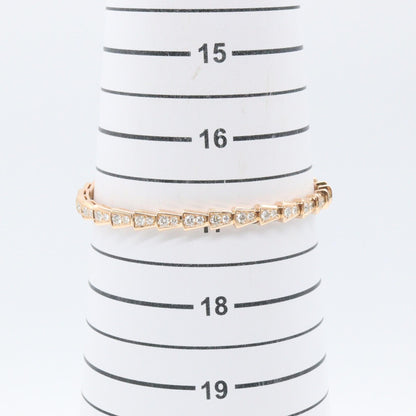 BVLGARI Serpenti Viper Diamond K18PG Bracelet Size L