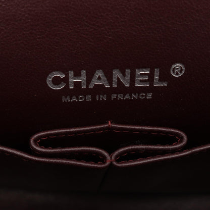 CHANEL Black Matelasse Double Silver HW Shoulder Bag
