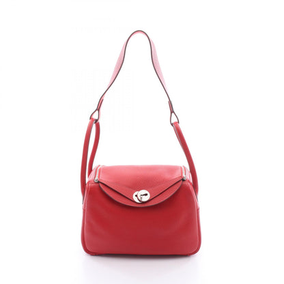 HERMES Lindy 26 Verso Red Shoulder Bag