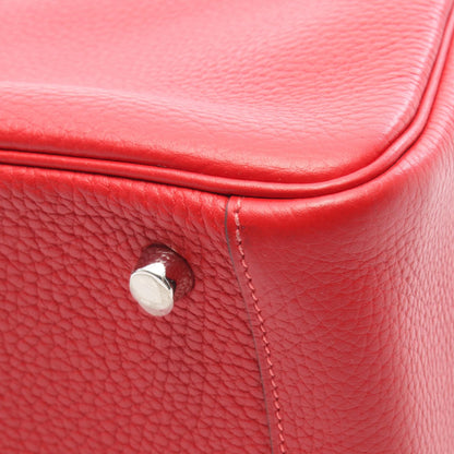 HERMES Lindy 26 Verso Red Shoulder Bag