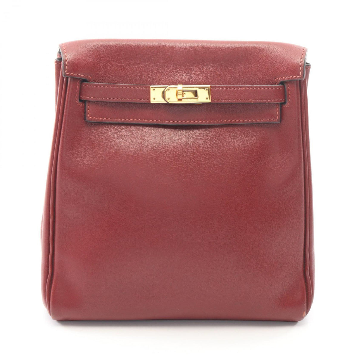 HERMES Kelly Ad PM Veau Backpack Bordeaux