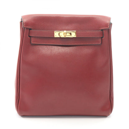 HERMES Kelly Ad PM Veau Backpack Bordeaux