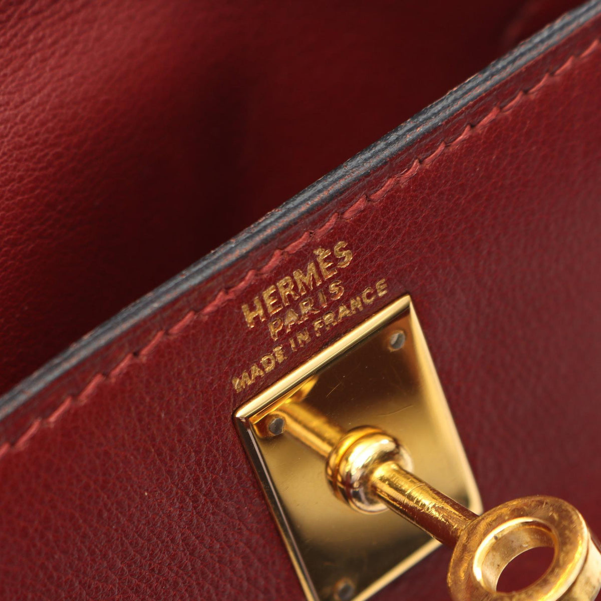 HERMES Kelly Ad PM Veau Backpack Bordeaux