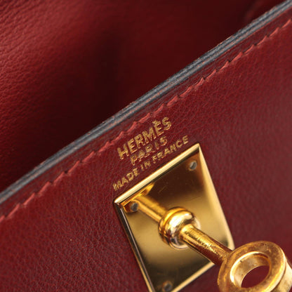 HERMES Kelly Ad PM Veau Backpack Bordeaux