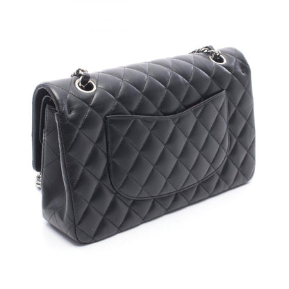 CHANEL Black Lambskin Shoulder Bag