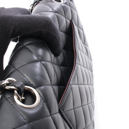 CHANEL Black Lambskin Shoulder Bag
