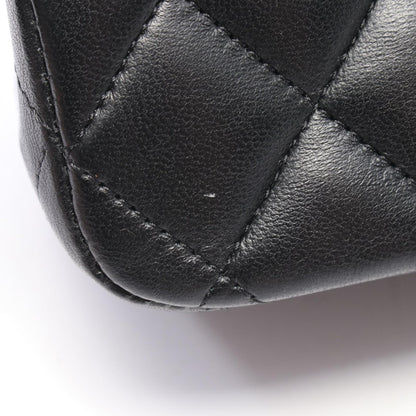 CHANEL Black Lambskin Shoulder Bag