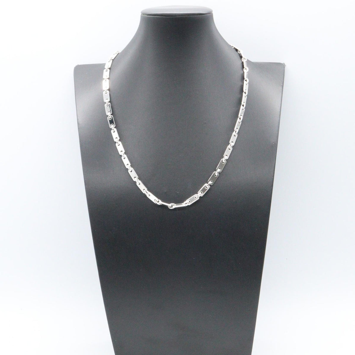 CARTIER Figaro White Gold Necklace