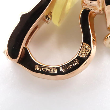 BVLGARI Bvlgari Pave Diamond Pink Gold Earrings