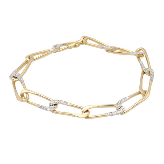 CARTIER Diamond K18 Yellow Gold Bracelet
