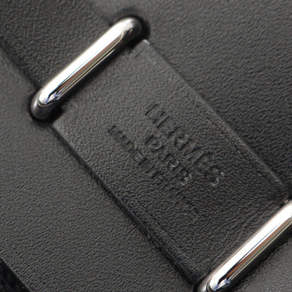 HERMES Herbag Zip Mini Toile Bag Black
