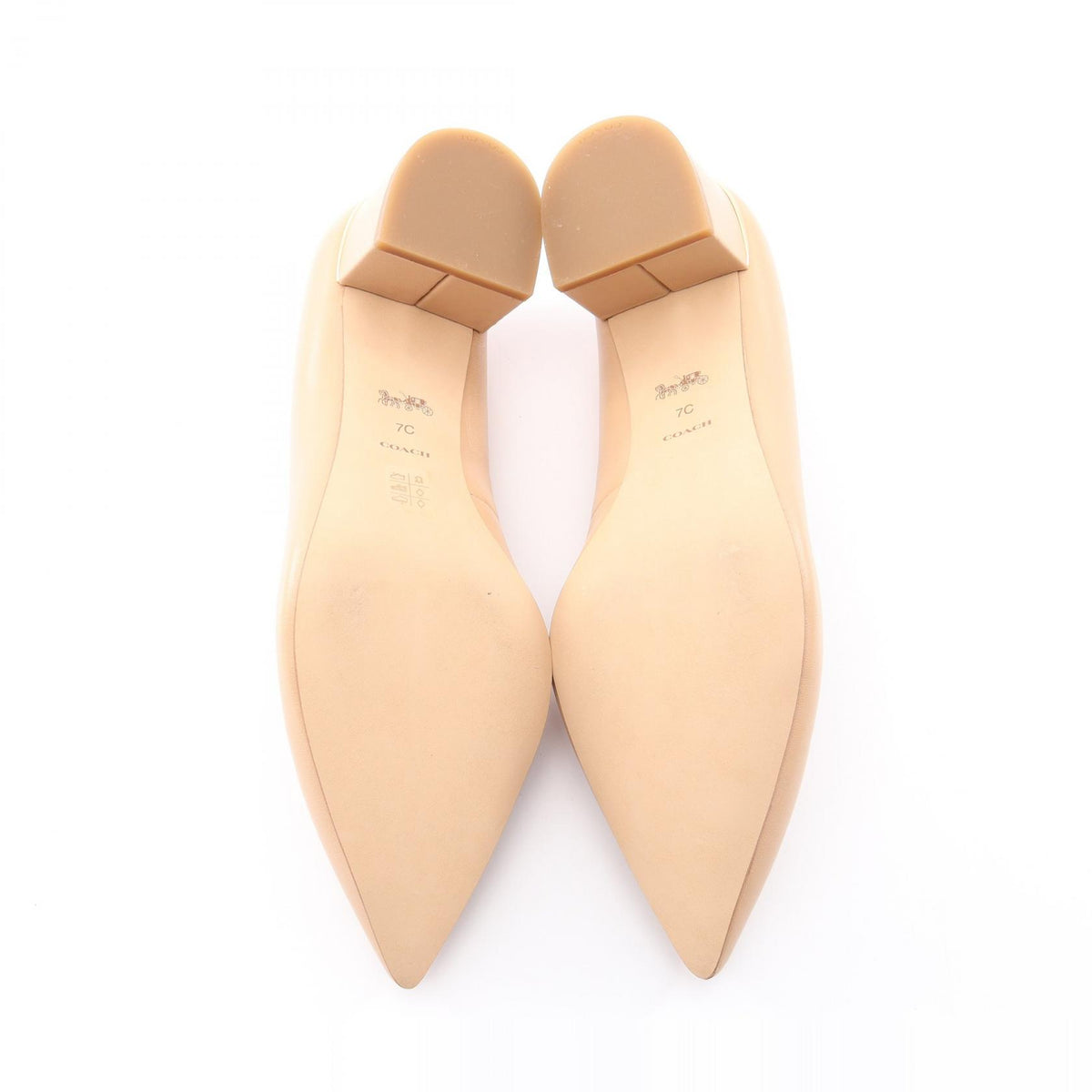 COACH Beige Leather Pumps Size US 7