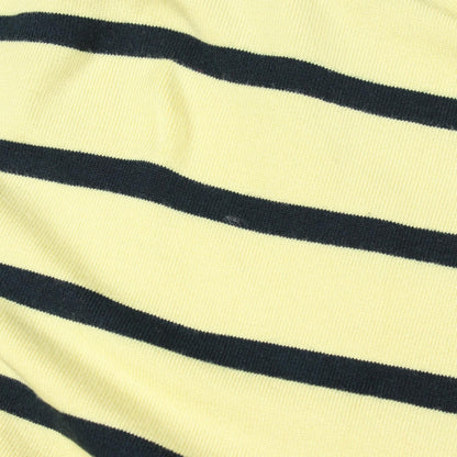 LOUIS VUITTON Striped Silk-Nylon Long Top Yellow Size S