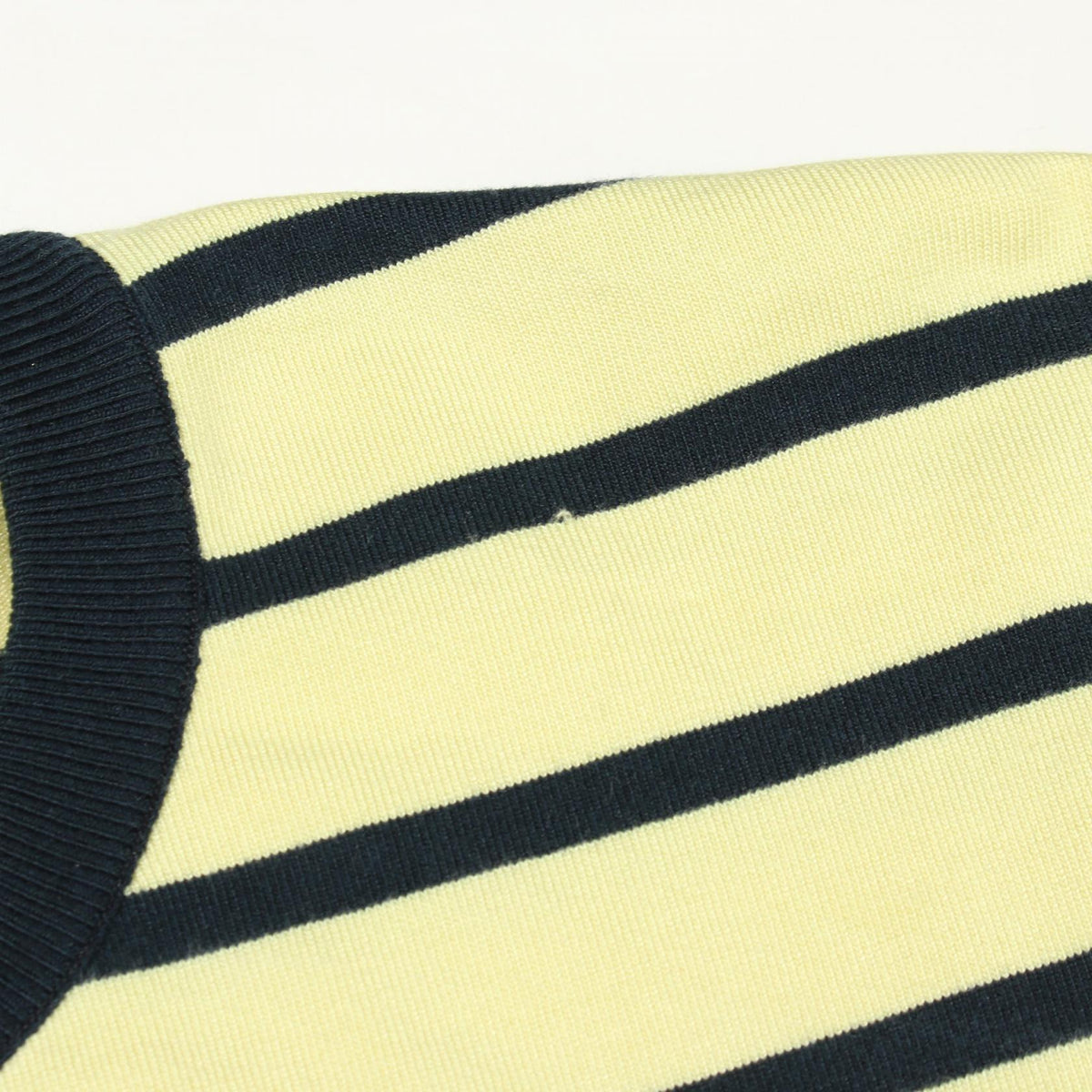 LOUIS VUITTON Striped Silk-Nylon Long Top Yellow Size S