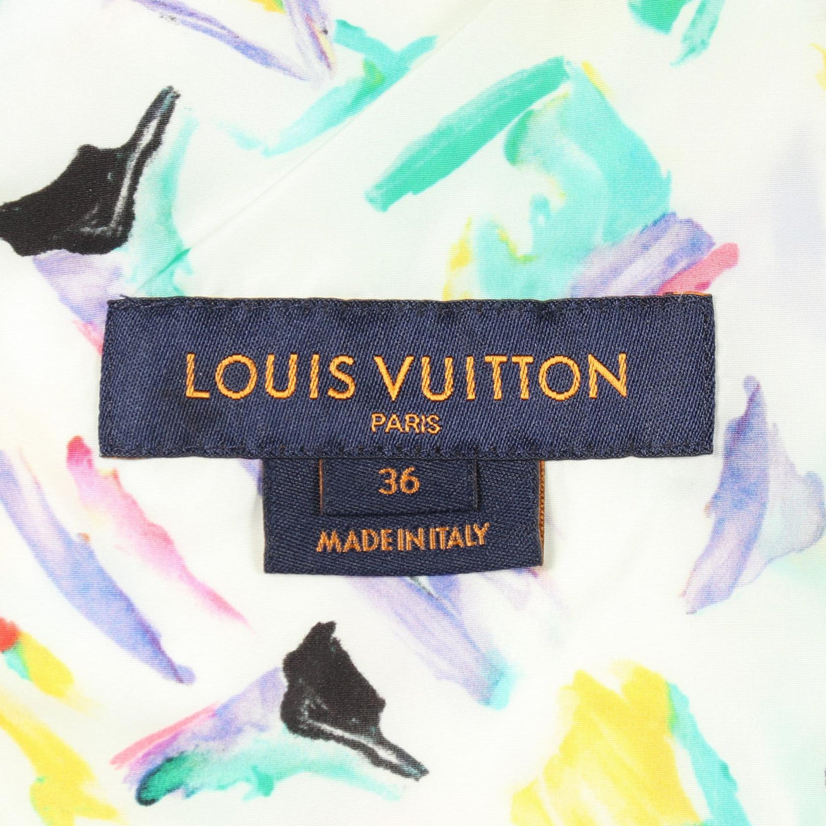 LOUIS VUITTON All-Over Hooded Jacket White Nylon Size 36