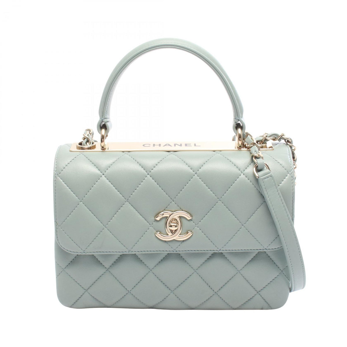 CHANEL Trendy CC Small Green Shoulder Bag