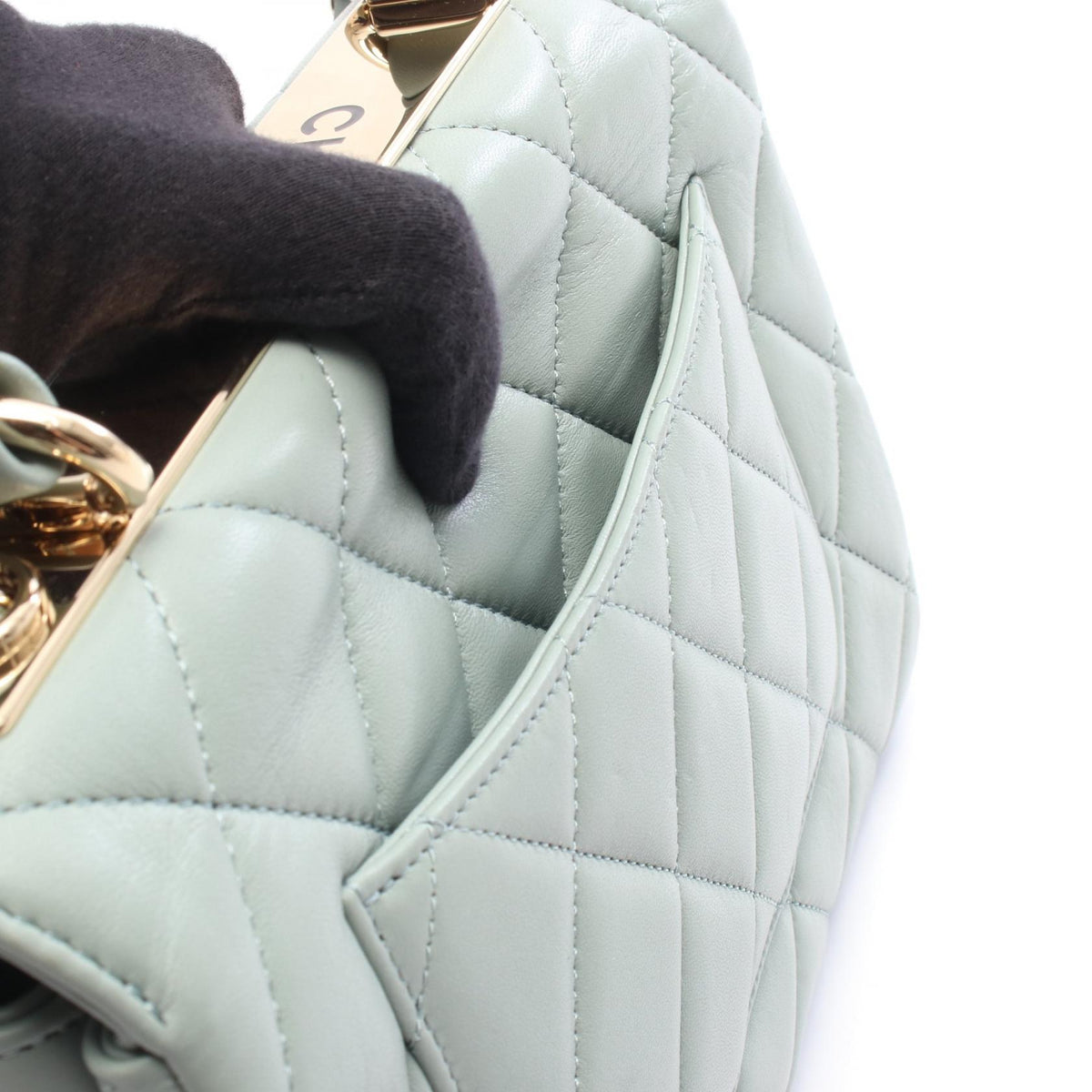 CHANEL Trendy CC Small Green Shoulder Bag