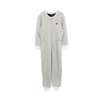 LOUIS VUITTON Heart Patch Rayon Jumpsuit Gray Size S