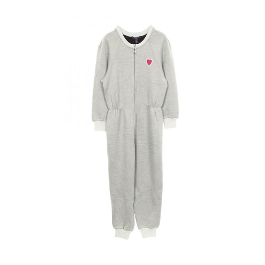LOUIS VUITTON Heart Patch Rayon Jumpsuit Gray Size S