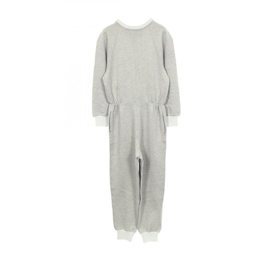 LOUIS VUITTON Heart Patch Rayon Jumpsuit Gray Size S