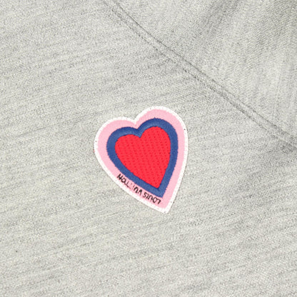 LOUIS VUITTON Heart Patch Rayon Jumpsuit Gray Size S