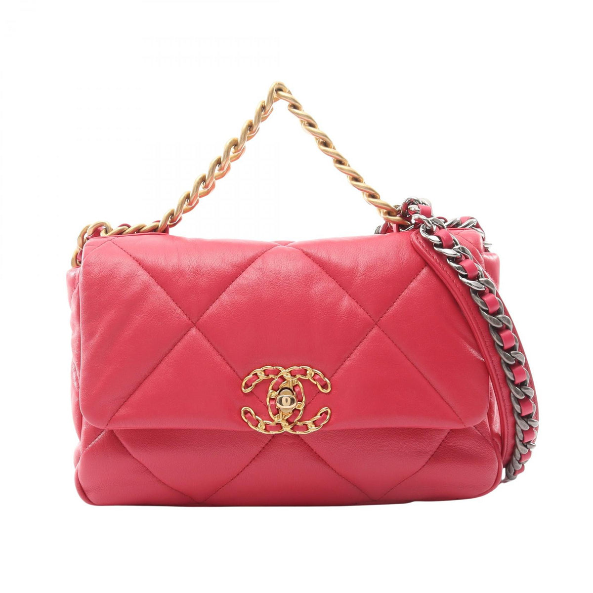 CHANEL 19 Matelasse Lambskin Bag Pink