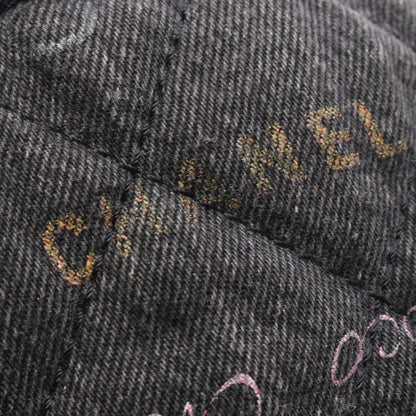 CHANEL Matelasse Small Denim Bag Black