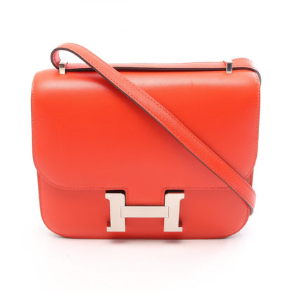 HERMES Constance 3 Mini Rouge Shoulder Bag Red