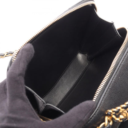 CHANEL Matelassé Caviar Skin Bag Black