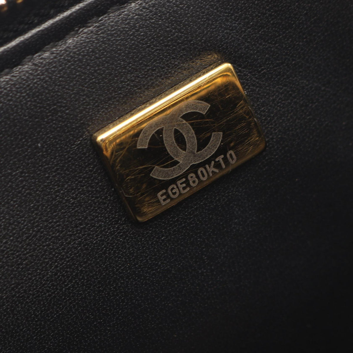 CHANEL Matelassé Caviar Skin Bag Black