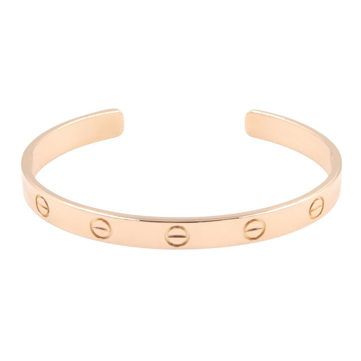 CARTIER Open Love K18PG Bracelet Gold Size 17