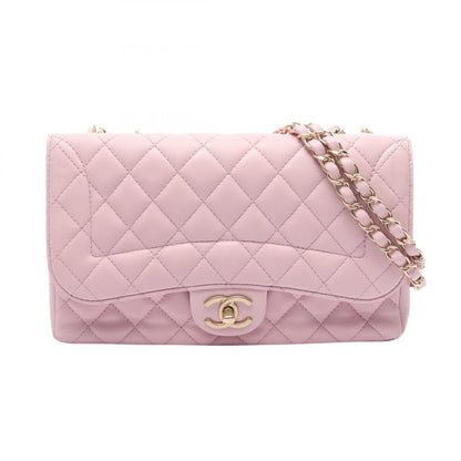 CHANEL Matelasse Single Flap Bag Pink