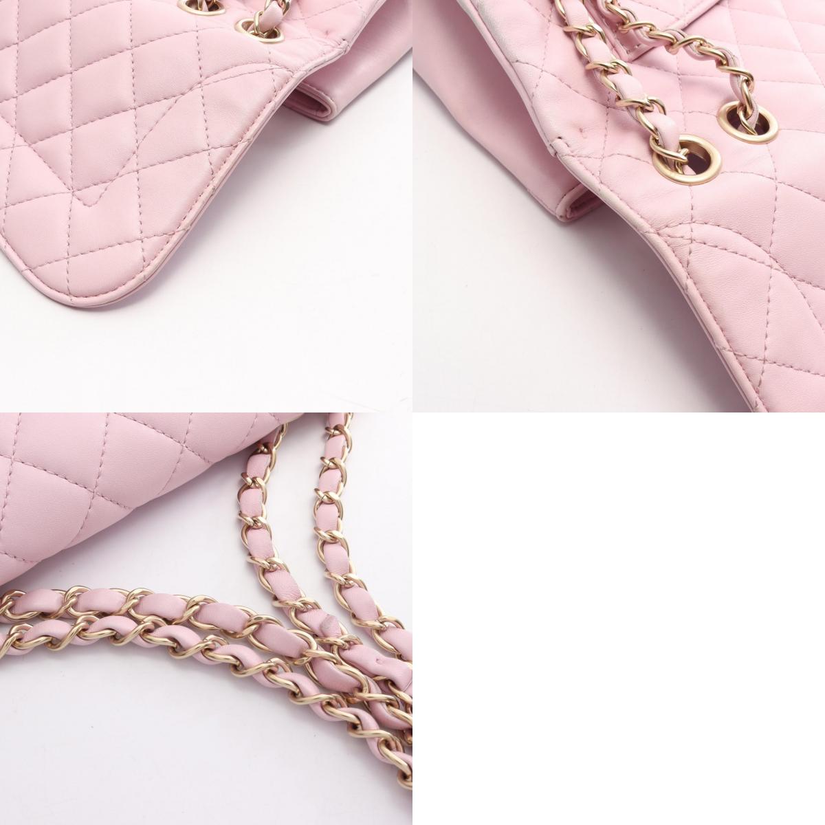 CHANEL Matelasse Single Flap Bag Pink
