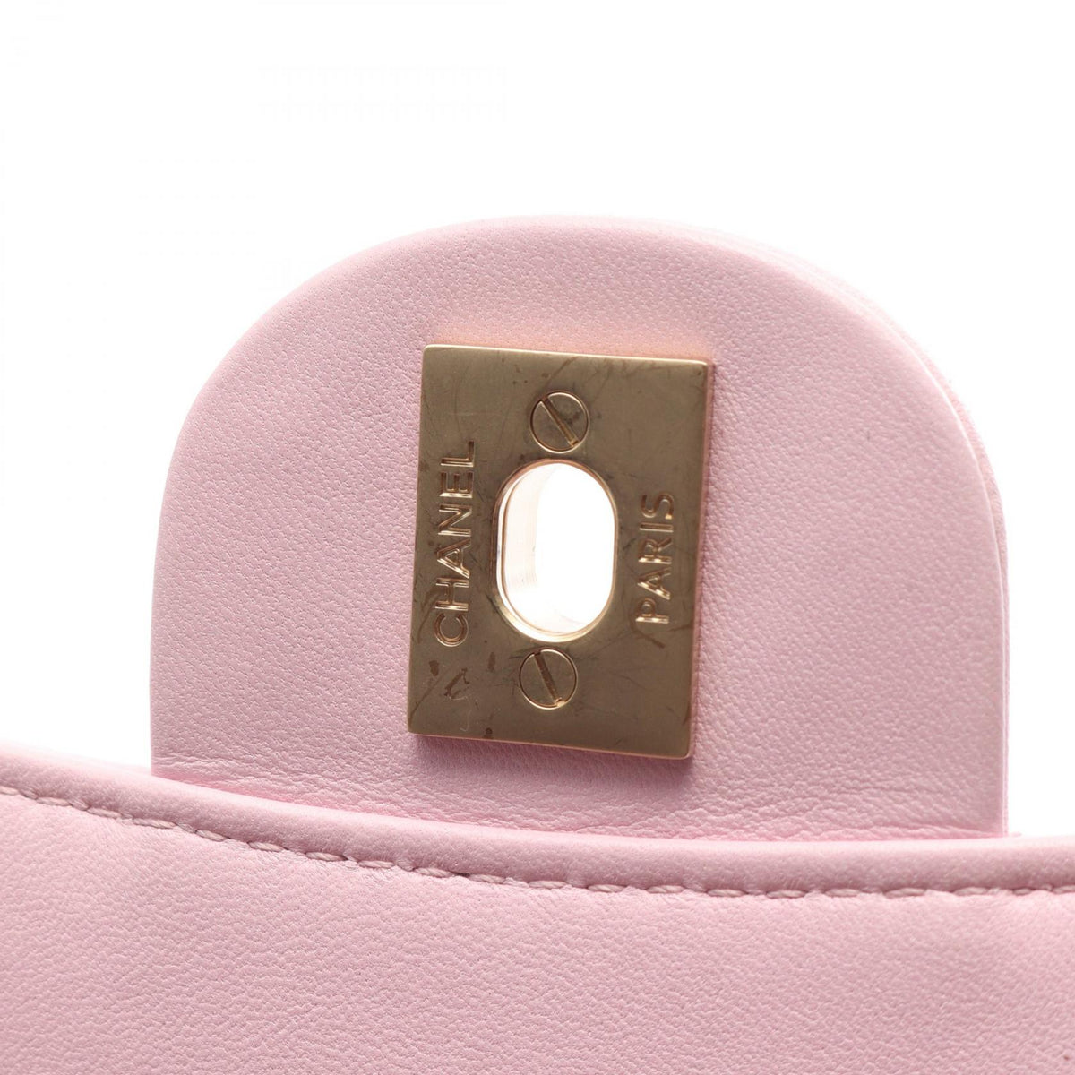 CHANEL Matelasse Single Flap Bag Pink