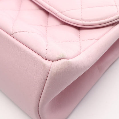 CHANEL Matelasse Single Flap Bag Pink