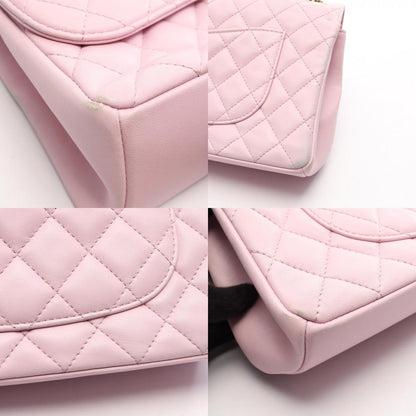 CHANEL Matelasse Single Flap Bag Pink