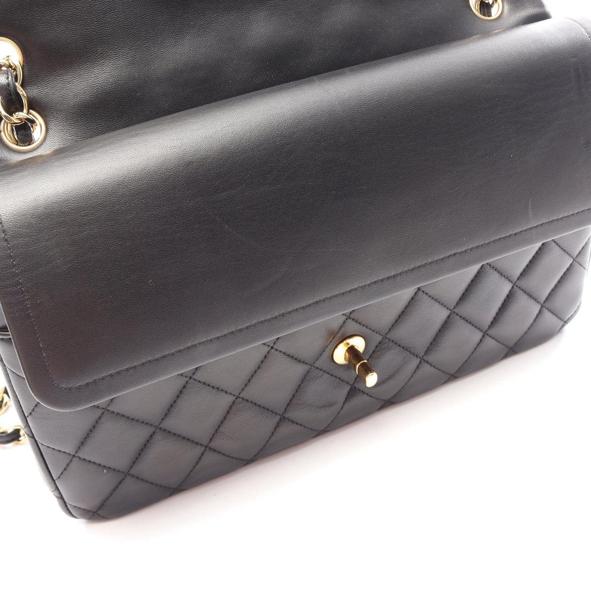 CHANEL Classic Large W Flap Bag GHW