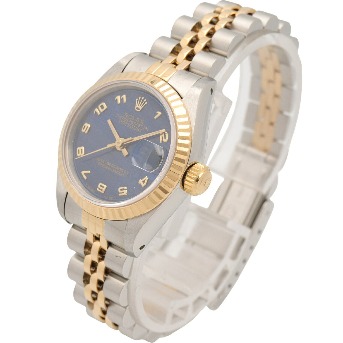 ROLEX Datejust R-Series Blue K18SS Watch