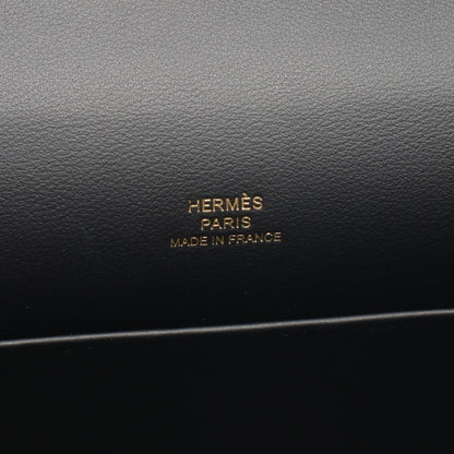 HERMES Pochette Kelly Mini Handbag Black