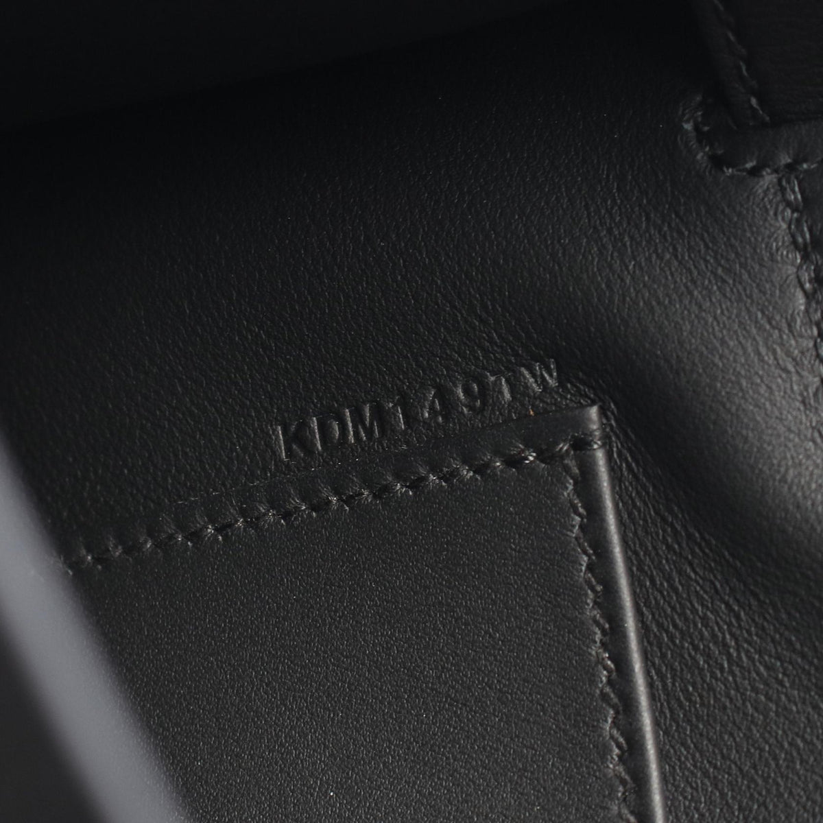 HERMES Pochette Kelly Mini Handbag Black