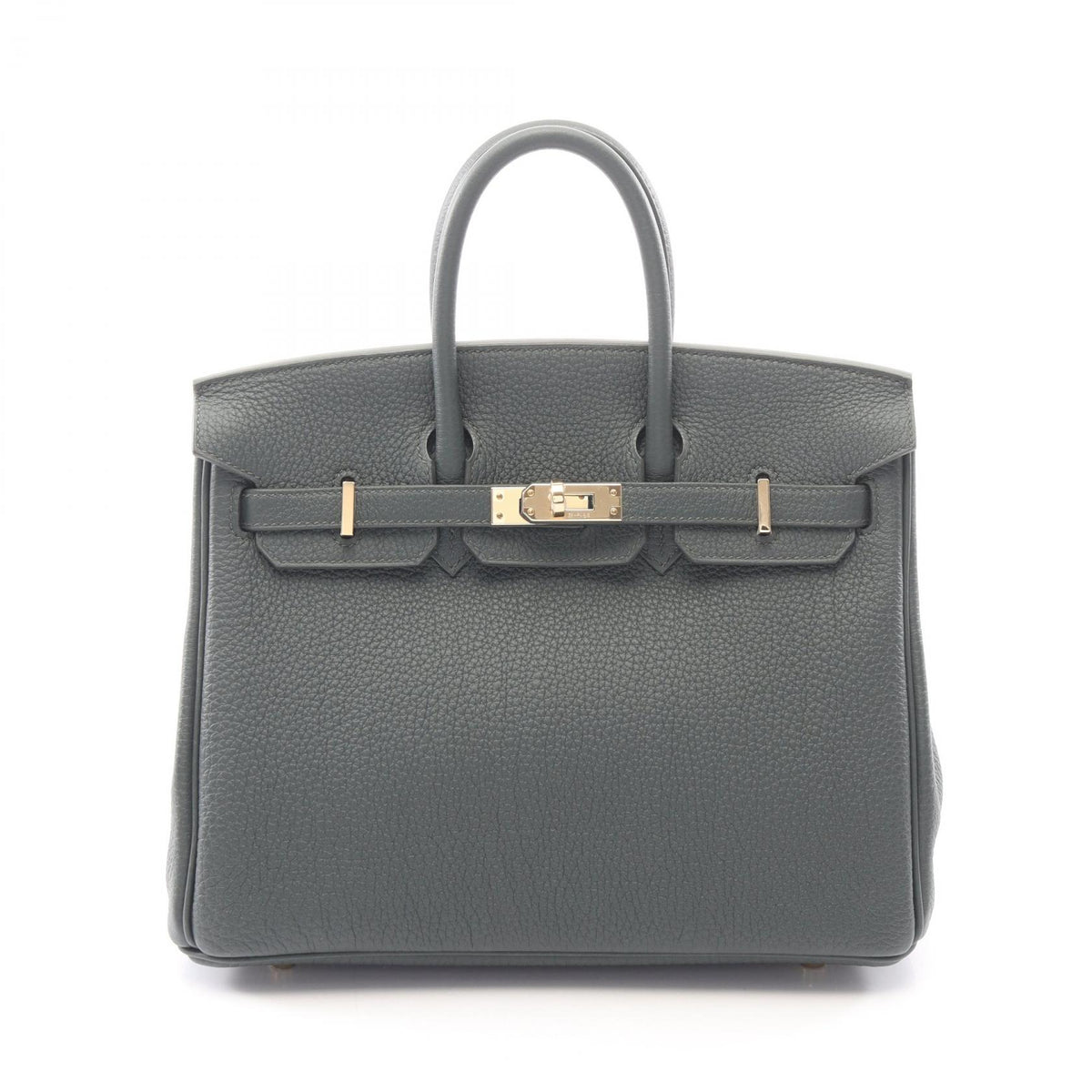 HERMES Birkin 25 Vert Mangrove Leather Bag