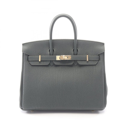 HERMES Birkin 25 Vert Mangrove Leather Bag